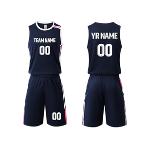 Uniforme de basket-ball personnalisé, maillot de basket-ball d'équipe avec logo et numéros, tissu respirant et anti-transpiration, uniforme de basket-ball - Product Image 1