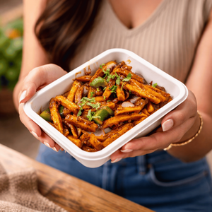 Assiettes en bagasse compostables 4D |   Barquette alimentaire jetable en canne à sucre biodégradable |   Plateau de service écologique pour plats à emporter - Product Image 2