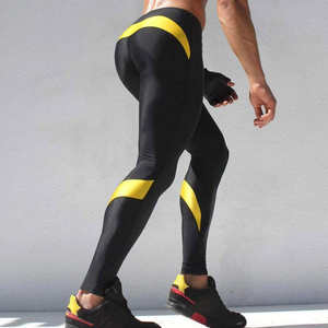 Legging de compression respirant pour homme, taille élastique, pour entraînement, yoga, gym, course et jogging – Prix raisonnable - Product Image 4