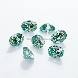 Diamante cultivado en laboratorio color verde corte ovalado hermoso tamaño personalizado y 0,5 a 10 quilates tamaño personalizado cultivado en laboratorio certificado CVD de Surat - Product Image 3