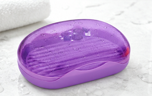 Light Luxury Plastic <b>Soap</b> <b>Holder</b> with Double-layer Drainage Holes - Product Image 4