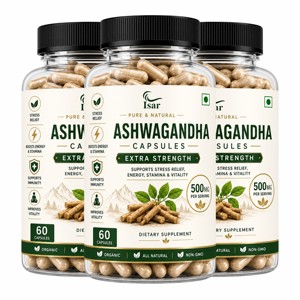 Cápsulas de Ashwagandha de Marca Privada 500mg, Suplemento Premium de Extracto de Raíz de Ashwagandha para Alivio del Estrés, Energía y Apoyo a la Resistencia - Product Image 1