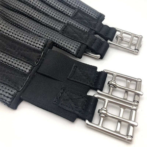 Sangle de dressage pour cheval en cuir PU et maille réglable, de qualité professionnelle, emballage personnalisé, tissu pour usage équestre en studio - Product Image 4