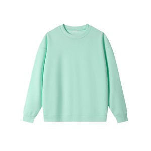 เสื้อสเวตเชิ้ตคอกลมสีเขียวเข้มแบบเรียบง่ายสำหรับผู้หญิง ทรงปกติ สวมใส่สบายทุกวัน ขายส่ง แบรนด์แฟชั่นจากสหรัฐอเมริกา สหราชอาณาจักร ยุโรป - Product Image 5