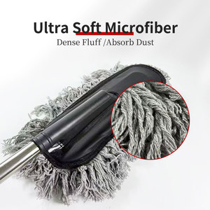 Spazzola spolverino retrattile <span class=keywords><strong>per</strong></span> auto-maniglia allungabile di 45-90cm con setole morbide, <span class=keywords><strong>per</strong></span> prese d'aria interne/cruscotti/<span class=keywords><strong>sedili</strong></span> - Product Image 3