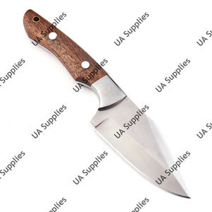 Couteau de chasse et de randonnée professionnel en acier inoxydable 12C27, pointe tombante, manche en bois de rose, forgé à la main, ultra-léger pour l'extérieur - Product Image 2