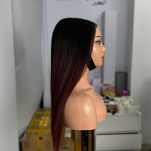 Peluca de Cabello Humano Frontal HD de Doble Trama, Súper Calidad, 100% Virgen Vietnamita, Liso Extremo, Color Marrón Miel, Directo de Fábrica - Product Image 2