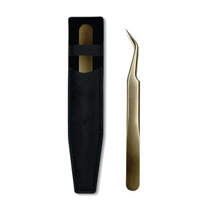 Pince à épiler pour extensions de cils de qualité supérieure, à pointe courbée et droite, outil d'application pour les professionnels de la beauté - Product Image 4