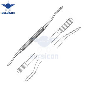 Lime à os Miller-Colburn, longueur 18 cm / 7 pouces, largeur 3 mm et 4 mm, instrument chirurgical à double extrémité pour le modelage osseux - Product Image 6