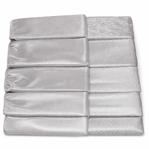 Tissu Jacquard Uni de Luxe 100% Polyester Anti-Boulochage Poids Moyen Couleur Unie Doux Textile Banarasi pour Mariage - Product Image 1