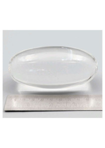 Premium Clear Quartz Shiva Lingam <b>Crystal</b> Egg On Wooden Stand Home Decoration Feng Shui Collectible - Product Image 3