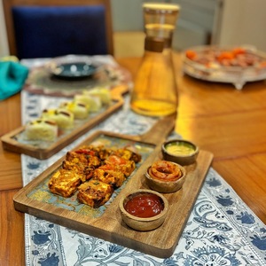 Handmade Wooden Serving Platters With Ginkgo Leaf Design Wabi Sabi Style <b>Decorative</b> <b>Plates</b> For Dining And Presents - Product Image 2