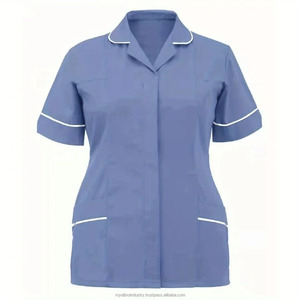 Uniformes médicos de hospital para enfermeras, tejidos transpirables, cómodos, tamaños personalizables, colores para salones de belleza, enfermería - Product Image 3