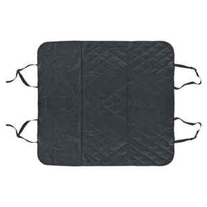 Housse de siège de voiture pour chien noire matelassée avec rabats latéraux et sangles d'appui-tête, antidérapante, anti-rayures, anti-UV et imperméable - Product Image 3