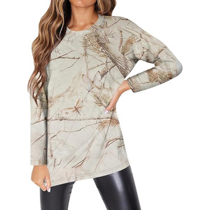 Sudadera Clásica de Cuello Redondo con Camuflaje Verde para Hombre y Mujer, Sudadera Cómoda con Estampado de Camuflaje para un Estilo y Comodidad Diarios - Product Image 1