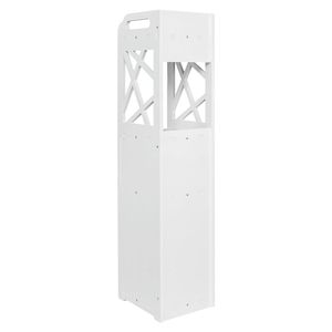 Mensola portaoggetti da bagno bianca con cassetto, organizer multi-scomparto, impermeabile, anti-marciume, ecologico, triangolare - Product Image 4