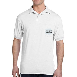 เสื้อโปโลสำนักงานคุณภาพสูง ป้องกันการซีดจาง ขั้นต่ำในการสั่งซื้อน้อย รับทำโลโก้แบรนด์ จัดส่งแบบ DDP ถึงแวนคูเวอร์ - Product Image 1