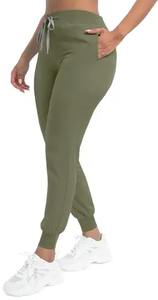 Ensembles d'uniformes médicaux pour femmes, haut à col montant et manches courtes, respirant, confortable, couleur personnalisable, deux pièces, tricoté extensible - Product Image 3