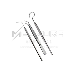 Kit d'examen dentaire de base MEDZORA SURGICAL, instruments chirurgicaux manuels en acier inoxydable pour la chirurgie buccale - Réutilisable - Product Image 5