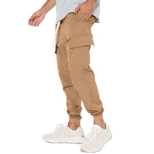 Pantalones Cargo de Lona para Hombre, Estilo Casual, Multibolsillos, Rectos, Elásticos, Transpirables, de Secado Rápido, Estilo Urbano - Product Image 5