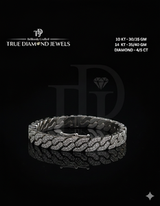 Pulsera de Cadena con Diamantes Baguette Premium, Oro de 10 y 14 Quilates, VS1 VS2, Color H-I, Joyería de Lujo con Diamantes Incrustados, Diseño Moderno - Product Image 2