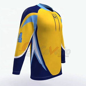 Jersey de Hockey sobre Hielo de Diseño Personalizado, Hecho 100% de Poliéster, Fabricado en Fábrica, Jersey de Hockey sobre Hielo a Bajo Precio - Product Image 3