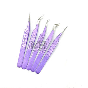 Pinzas para Extensión de Pestañas con Puntas de Fibra Personalizadas al por Mayor, Pinzas Profesionales Rectas para Volumen con Marca Privada - Product Image 4