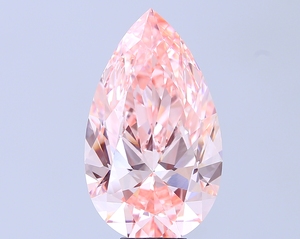 Diamant rose fantaisie de taille poire cultivé en laboratoire, certifié IGI, pour la fabrication de bijoux - Product Image 1