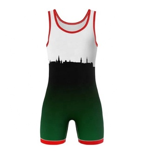 Custom Design Body Wear Gym Outfit Wrestling <b>Singlet</b> <b>Mens</b> Plus Size Custom Wrestling Uniform - Product Image 6