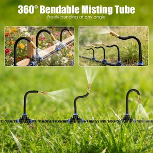 Kit d'irrigation goutte à goutte pour jardin avec buses de brumisation flexibles à 360 degrés, système d'arrosage automatique de pelouse en PVC, tuyau en PVC - Product Image 3