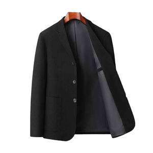 Veste de costume pour homme de haute qualité respirante de style italien à simple boutonnage en polyester et coton Blazer pour homme - Product Image 1