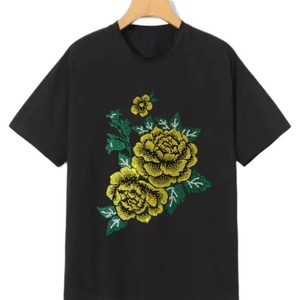 T-shirt pour homme avec ailes d'ange en strass, coupe slim, manches courtes, col rond, coton, streetwear, logo personnalisé - Product Image 5
