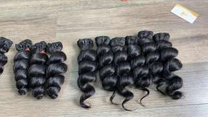 Extensiones de cabello Remy humano sin procesar de la mejor calidad, encaje negro de visón vietnamita, estilo de onda Frontal sin procesar HD, Envío Gratis - Product Image 4