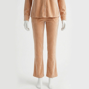 Ensemble 2 pièces personnalisé pour femme : Haut court à col montant et pantalon long, tenue de sport décontractée, grandes tailles, hiver, 100 % coton, poignets unis - Product Image 3