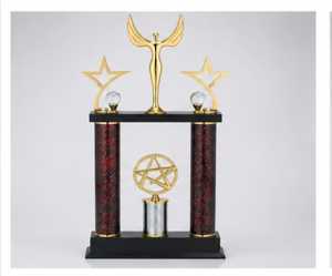 •Durable big metal trophy made from premium quality materials. - Product Image 3