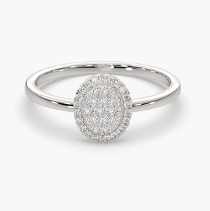 Bague de fiançailles solitaire vintage en or blanc 14 carats avec diamant de laboratoire certifié IGI, plaqué or, bijoux d'anniversaire - Product Image 3