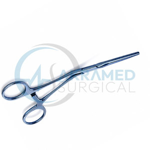 Pince vasculaire pédiatrique Cooley en titane 17 cm 6.75 à mâchoires atraumatiques droites et tiges angulées, instrument chirurgical CE - Product Image 3