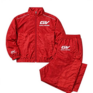 ผู้ผลิตเสื้อผ้าที่ได้รับการยืนยัน ชุดวอร์มผู้ชาย สตรีทแวร์แบบกำหนดเอง ผ้าโพลีเอสเตอร์ 100% เสื้อกันลมลำลอง คุณภาพสูง ชุด 2 ชิ้น - Product Image 1