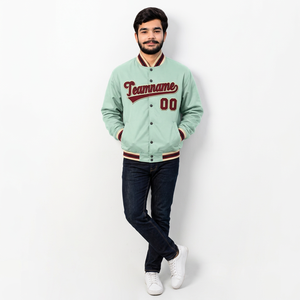 Fast Delivery custom baseball varsity <b>jacket</b> <b>fleece</b> <b>lining</b> <b>with</b> name embroidery oversized fit for US Retailers - Product Image 6