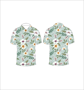 เสื้อโปโลพิมพ์ลายดอกไม้สีเขียวมิ้นต์สำหรับผู้ชายเสื้อยืดแขนสั้นแฟชั่นฤดูร้อนลำลองสำหรับเล่นกอล์ฟ - Product Image 6