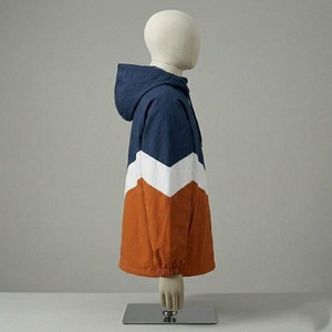 Men Navy Orange Color Block Hooded Windbreaker <b>Jacket</b> Lightweight <b>Zip</b> <b>Up</b> Outdoor Windproof Casual Streetwear <b>Jacket</b> - Product Image 3
