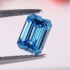 Rudra Jewels Diamant bleu de laboratoire taille émeraude 0,5-1 carat 4x6mm 5x7mm VS1 Coupe excellente HPHT/CVD Bijoux en gros - Product Image 4