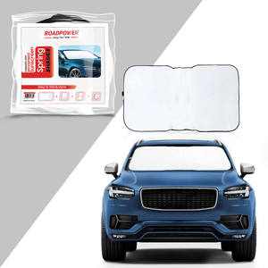 Pare-soleil carré Roadpower, protection réfléchissante de la chaleur pour pare-brise de voiture, réduit la chaleur et améliore le confort à l'intérieur de la voiture - Product Image 1
