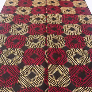 Tissu africain sur mesure de 6 mètres avec des impressions à la cire originales pour les concepteurs et les détaillants par le fournisseur Hitjem Export Ghana - Product Image 1