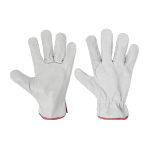 ถุงมือทำงานหนังแพะและหนังวัวสำหรับคนขับรถ งานหนัก งานอุตสาหกรรม ป้องกันมือ ถุงมือป้องกันส่วนบุคคล ถุงมือใช้ในครัวเรือน - Product Image 5