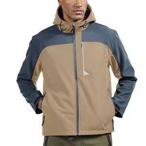 Chaqueta Softshell Duradera para Hombre, Ligera, Transpirable, Resistente al Agua y al Viento, Ropa de Abrigo para Exteriores, Trabajo, Viajes y Senderismo - Product Image 2