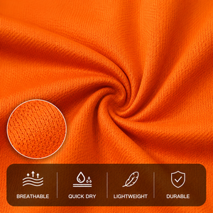 Maillot de football sublimé WARPRO pour homme, col rond, manches courtes, anti-transpiration, coupe athlétique, imprimé géométrique, toutes saisons - Product Image 5