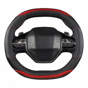 Funda de Volante de Cuero con Base Plana en Forma de D, Estilo Deportivo, Protector de Volante de Coche Premium, Personalizado OEM, Venta al Por Mayor - Product Image 3