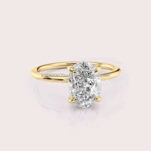 Unique Design Moissanite Engagement <b>Ring</b> for Women Bridal Wear Wedding Proposal and Romantic Present Available For Sale - Product Image 2