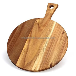 Planche à fromage UniCurve en bois de mangue/acacia |   Plateau de service rectangulaire durable et non toxique, épaisseur 2,0 cm, avec bord incurvé |   Élégant - Product Image 3